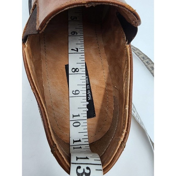 Wild Pair Men\'s Italian Leather Brown Dress Shoes Size 11 Slip On Square… main image 12